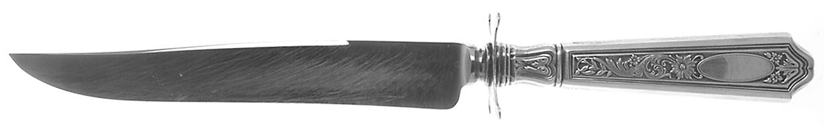 St. Dunstan Chased (Sterling, 1917) Large Stainless Blade Roast Carving Knife by Gorham Silver-1