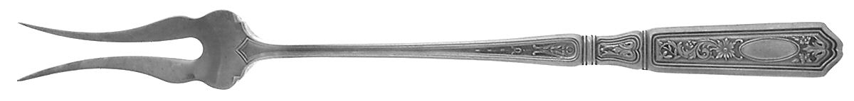 St. Dunstan Chased (Sterling, 1917) Two-Tine Butter Pick by Gorham Silver-1