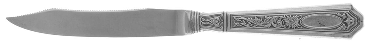 St. Dunstan Chased (Sterling, 1917) Orange Knife with Silverplate Blade by Gorham Silver-1