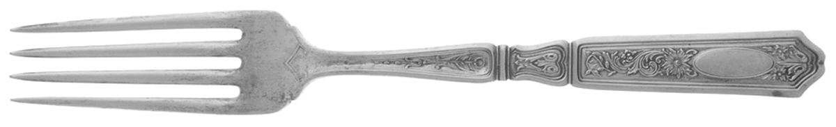 St. Dunstan Chased (Sterling, 1917) Fork by Gorham Silver-1