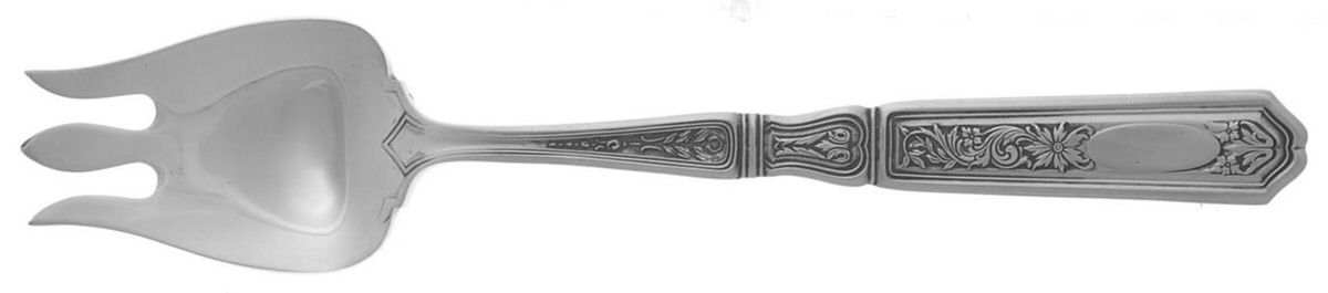 St. Dunstan Chased (Sterling, 1917) Ice Cream Fork by Gorham Silver-1