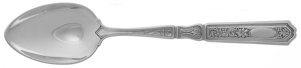 St. Dunstan Chased (Sterling, 1917) Five O'Clock Teaspoon by Gorham Silver-1