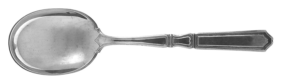 St. Dunstan-Plain (Sterling, 1916) Round Bowl Soup Spoon (Gumbo) by Gorham Silver-1