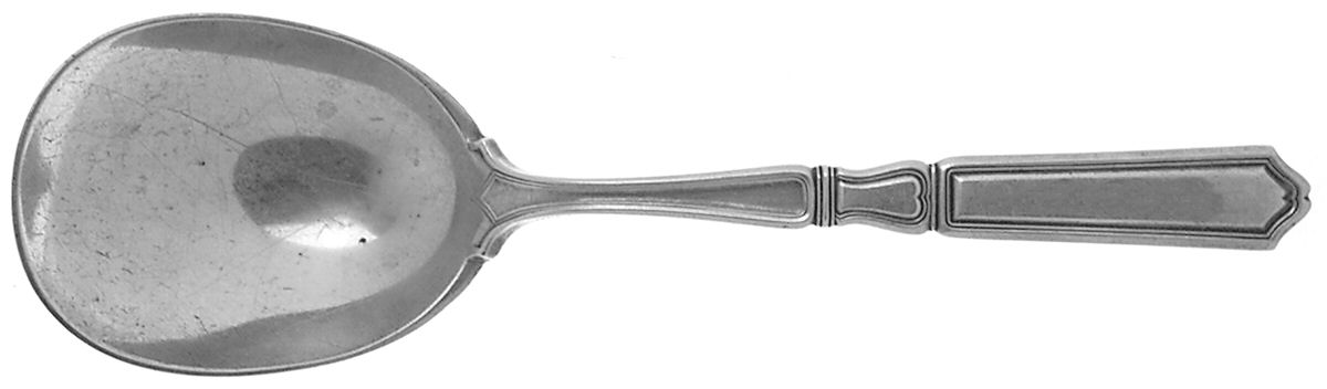 St. Dunstan-Plain (Sterling, 1916) Preserve Spoon by Gorham Silver-1