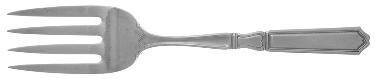 St. Dunstan-Plain (Sterling, 1916) Solid Serving Fork by Gorham Silver-1