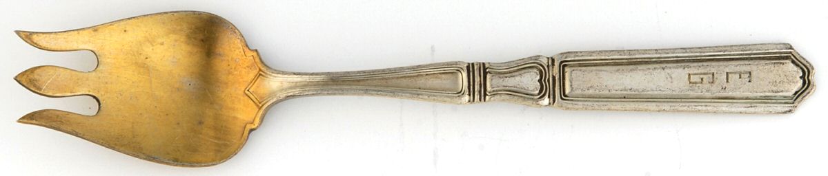 St. Dunstan-Plain (Sterling, 1916) Ice Cream Fork by Gorham Silver-1