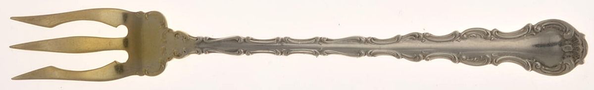 Strasbourg (Sterling, Lion-Anchor-G, 1897) Oyster Fork by Gorham Silver-1