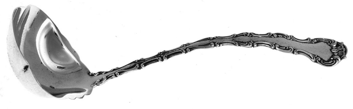 Strasbourg (Sterling, Lion-Anchor-G, 1897) Solid Piece Cream Ladle by Gorham Silver-1