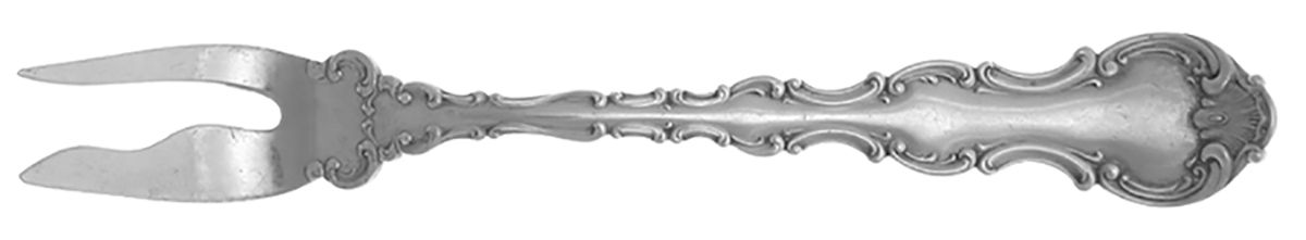 Strasbourg (Sterling, Lion-Anchor-G, 1897) Cheese Fork by Gorham Silver-1