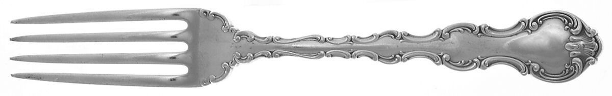 Strasbourg (Sterling, Lion-Anchor-G, 1897) Fork by Gorham Silver-1