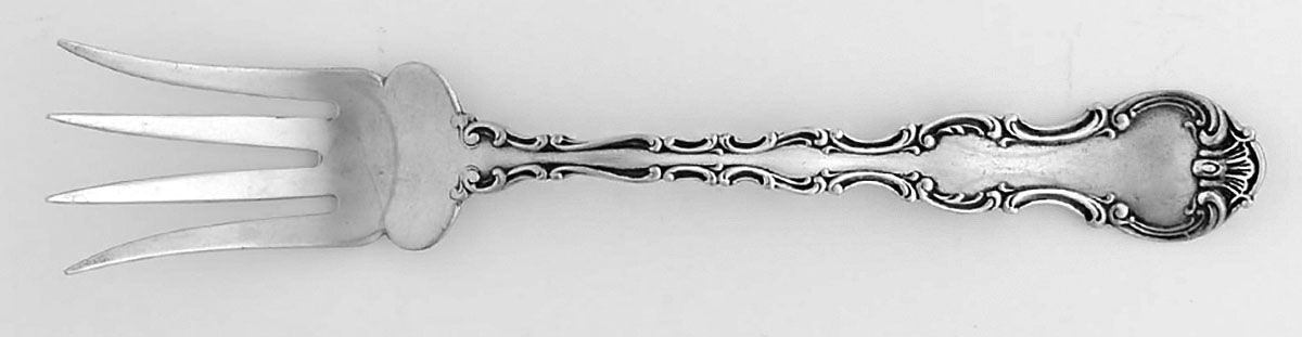 Strasbourg (Sterling, Lion-Anchor-G, 1897) Large Chipped Beef Fork by Gorham Silver-1