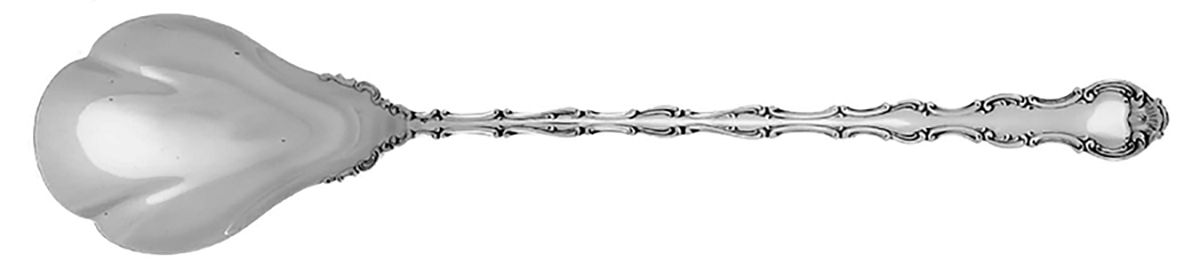 Strasbourg (Sterling, Lion-Anchor-G, 1897) Large Lettuce Serving Spoon by Gorham Silver-1