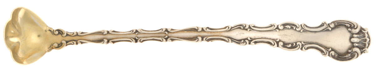 Strasbourg (Sterling, Lion-Anchor-G, 1897) Mustard Spoon by Gorham Silver-1