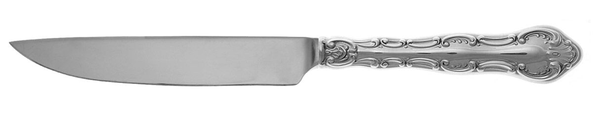 Strasbourg (Sterling, Lion-Anchor-G, 1897) Steak Knife Individual Hollow, No Serrate HC by Gorham Silver-1