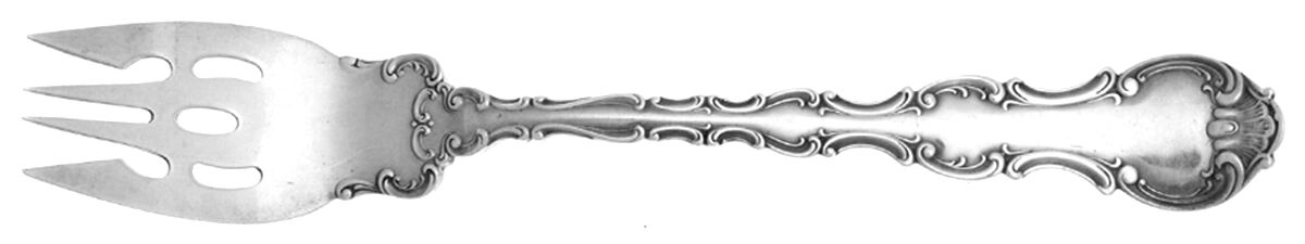 Strasbourg (Sterling, Lion-Anchor-G, 1897) Large Individual Solid Fish/Salad Fork by Gorham Silver-1