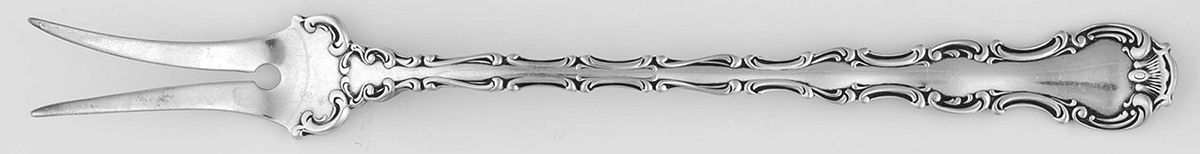 Strasbourg (Sterling, Lion-Anchor-G, 1897) Two-Tine Butter Pick by Gorham Silver-1