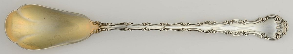 Strasbourg (Sterling, Lion-Anchor-G, 1897) Large Horseradish Serving Spoon by Gorham Silver-1