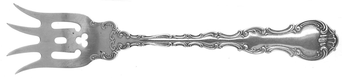 Strasbourg (Sterling, Lion-Anchor-G, 1897) Large Chipped Beef Fork by Gorham Silver-1