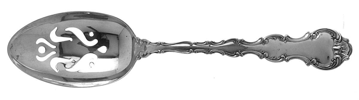 Strasbourg (Sterling, Lion-Anchor-G, 1897) Pierced Tablespoon (Serving Spoon) HC by Gorham Silver-1