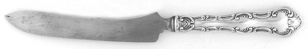 Strasbourg (Sterling, Lion-Anchor-G, 1897) Small Steak Carving Knife with Stainless Blade by Gorham Silver-1