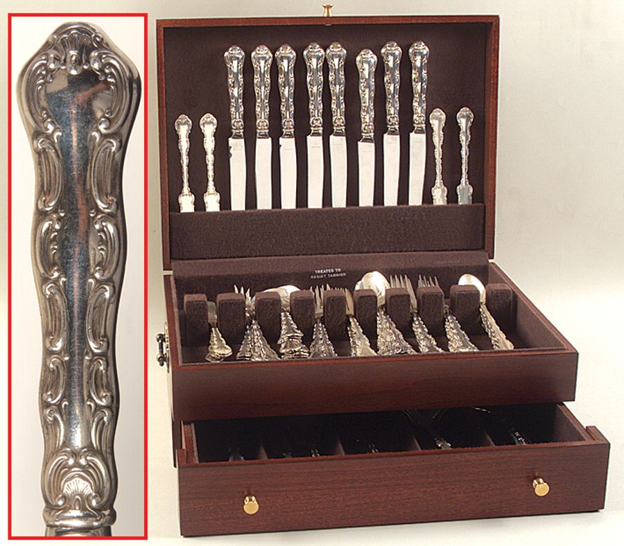 Strasbourg (Sterling, Lion-Anchor-G, 1897) 70 Piece Set by Gorham Silver-1