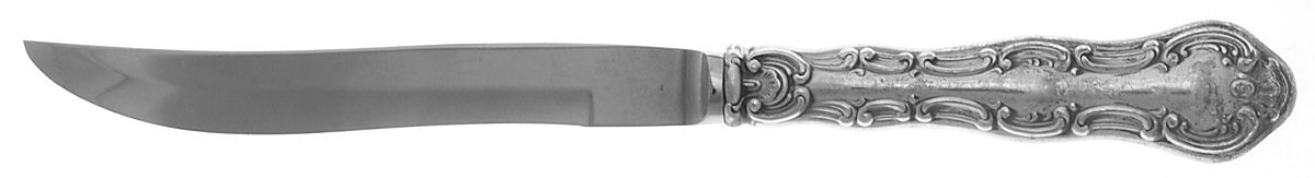 Strasbourg (Sterling, Lion-Anchor-G, 1897) Individual Steak Knife w/Bevel Blade by Gorham Silver-1