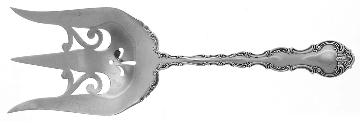Strasbourg (Sterling, Lion-Anchor-G, 1897) Solid Toast Serving Fork by Gorham Silver-1
