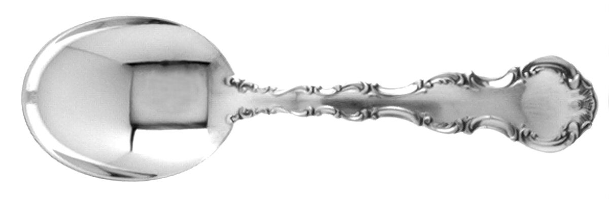 Strasbourg (Sterling, Lion-Anchor-G, 1897) Straight Handle Baby Spoon by Gorham Silver-1