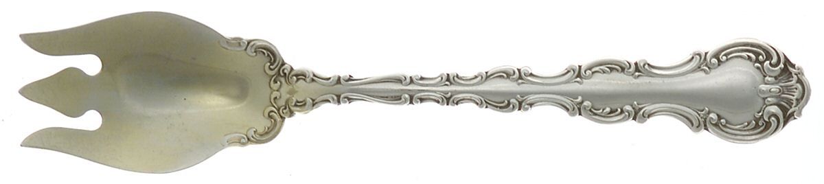 Strasbourg (Sterling, Lion-Anchor-G, 1897) Small Ice Cream Fork by Gorham Silver-1