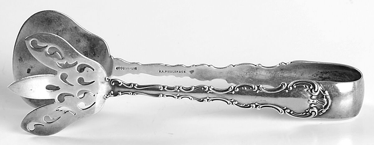 Strasbourg (Sterling, Lion-Anchor-G, 1897) Large Solid Sandwich Tongs by Gorham Silver-1