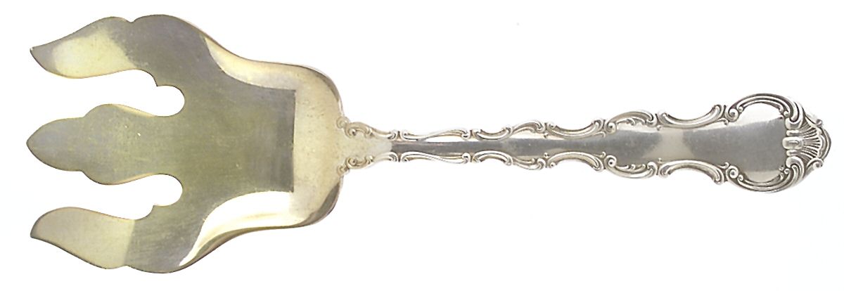 Strasbourg (Sterling, Lion-Anchor-G, 1897) Solid Salad Serving Fork by Gorham Silver-1