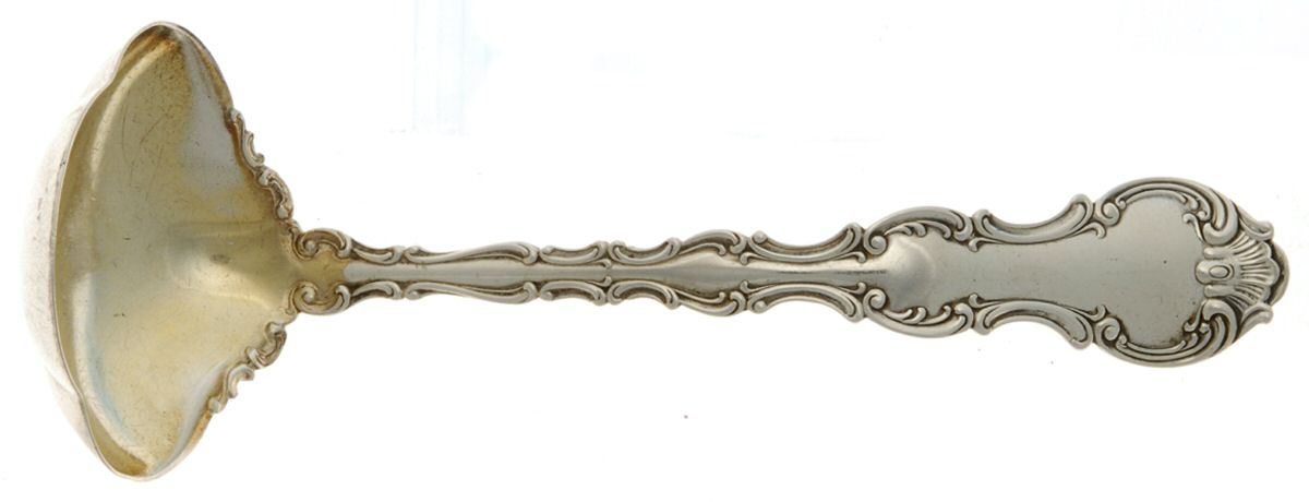 Strasbourg (Sterling, Lion-Anchor-G, 1897) Solid Piece Cream Ladle by Gorham Silver-1