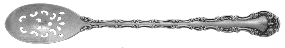 Strasbourg (Sterling, Lion-Anchor-G, 1897) Pierced Bowl Short Handle Olive Spoon by Gorham Silver-1