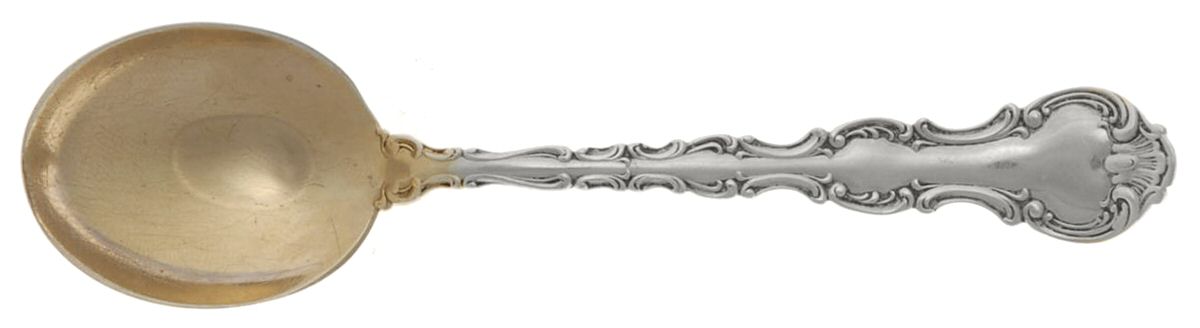 Strasbourg (Sterling, Lion-Anchor-G, 1897) Small Short Handle Chocolate Spoon by Gorham Silver-1