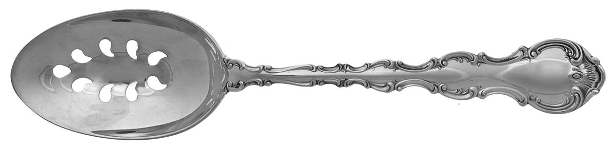 Strasbourg (Sterling, Lion-Anchor-G, 1897) Pierced Tablespoon (Serving Spoon) CM by Gorham Silver-1