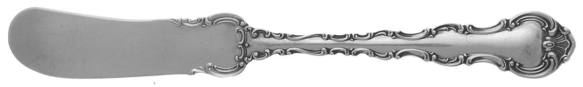 Strasbourg (Sterling, Lion-Anchor-G, 1897) Flat Handle Butter Spreader by Gorham Silver-1