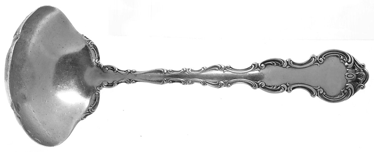 Strasbourg (Sterling, Lion-Anchor-G, 1897) Solid Gravy Ladle by Gorham Silver-1