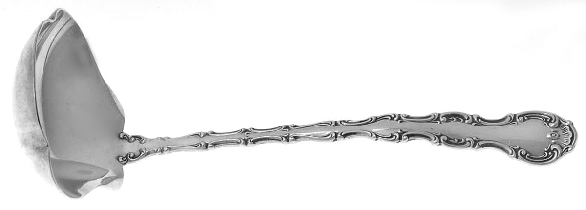 Strasbourg (Sterling, Lion-Anchor-G, 1897) Solid Piece Cream Ladle by Gorham Silver-1