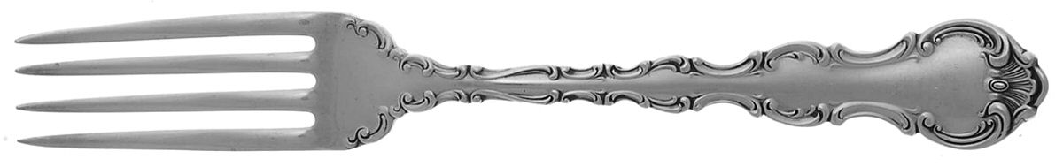 Strasbourg (Sterling, Lion-Anchor-G, 1897) Fork by Gorham Silver-1