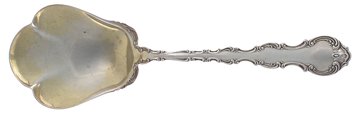 Strasbourg (Sterling, Lion-Anchor-G, 1897) Preserve Spoon by Gorham Silver-1