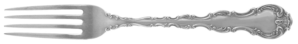Strasbourg (Sterling, Lion-Anchor-G, 1897) Youth Fork by Gorham Silver-1
