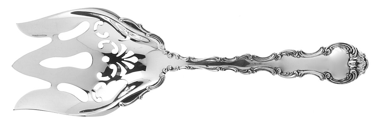Strasbourg (Sterling, Lion-Anchor-G, 1897) Fork-Vegetable/Serving-Solid by Gorham Silver-1