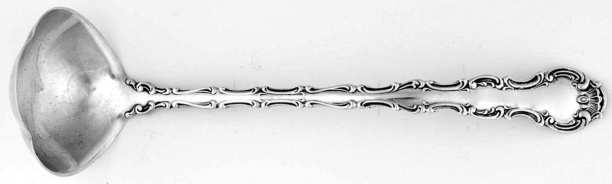 Strasbourg (Sterling, Lion-Anchor-G, 1897) Mayonnaise Ladle by Gorham Silver-1