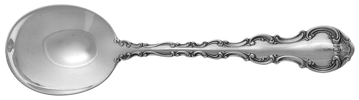 Strasbourg (Sterling, Lion-Anchor-G, 1897) Round Bowl Soup Spoon (Cream Soup) by Gorham Silver-1