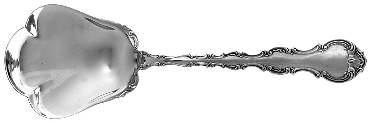 Strasbourg (Sterling, Lion-Anchor-G, 1897) Preserve Spoon by Gorham Silver-1