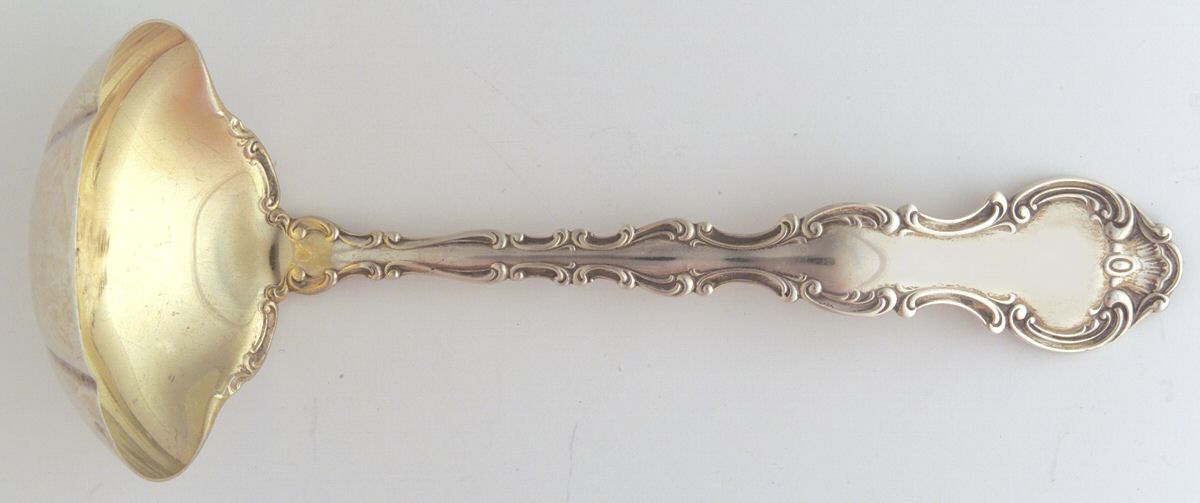 Strasbourg (Sterling, Lion-Anchor-G, 1897) Solid Gravy Ladle by Gorham Silver-1