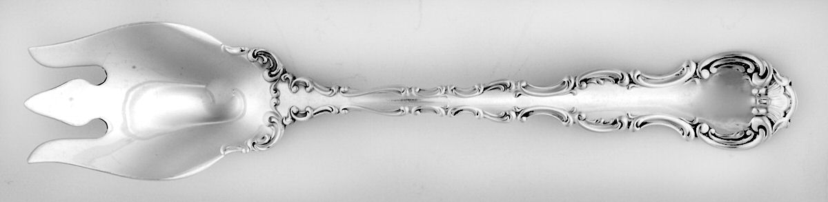 Strasbourg (Sterling, Lion-Anchor-G, 1897) Small Ice Cream Fork by Gorham Silver-1