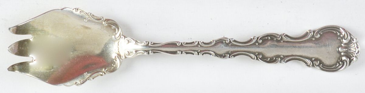 Strasbourg (Sterling, Lion-Anchor-G, 1897) Ice Cream Fork by Gorham Silver-1