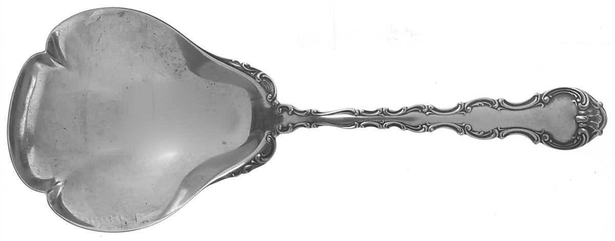 Strasbourg (Sterling, Lion-Anchor-G, 1897) Small Solid Berry/Casserole Spoon by Gorham Silver-1