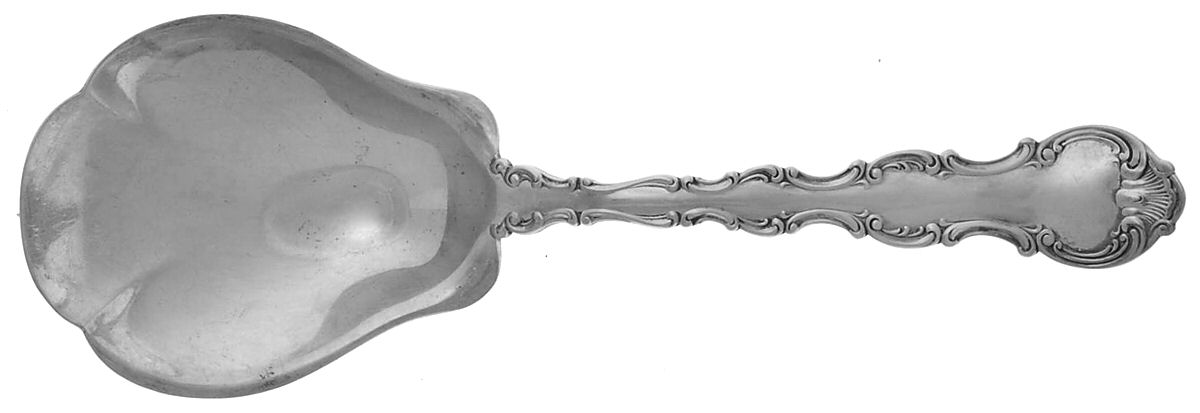 Strasbourg (Sterling, Lion-Anchor-G, 1897) Solid Salad Serving Spoon by Gorham Silver-1